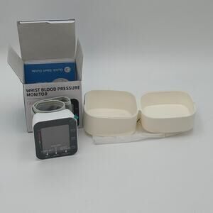 MMIZOO W1681 Digital Wrist Blood Pressure Monitor BP Cuff LCD Heart Rate Tracker